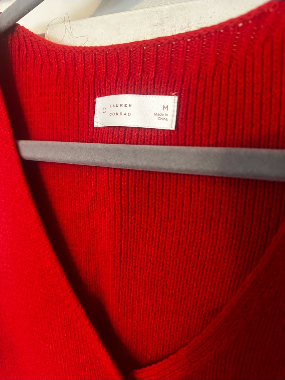 LC Lauren Conrad Button Up Sweater Vest NWOT - Picture 7 of 11